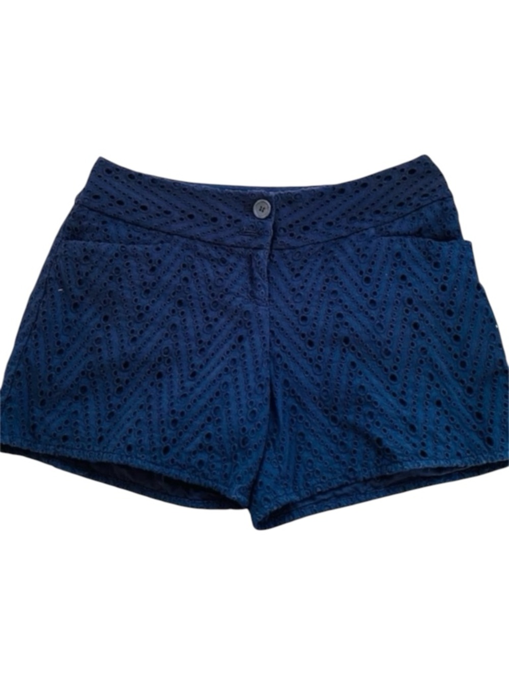 Outback Red Eyelet Shorts Navy Blue Nautical Cotton Size 4 Beach Preppy resort